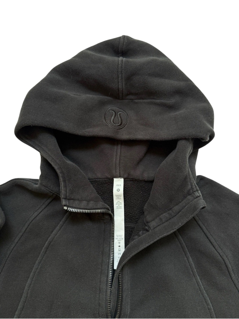 Lululemon Scuba Evolve Oversized Half Zip Hoodie Sz XS/S Black - Picture 2 of 5